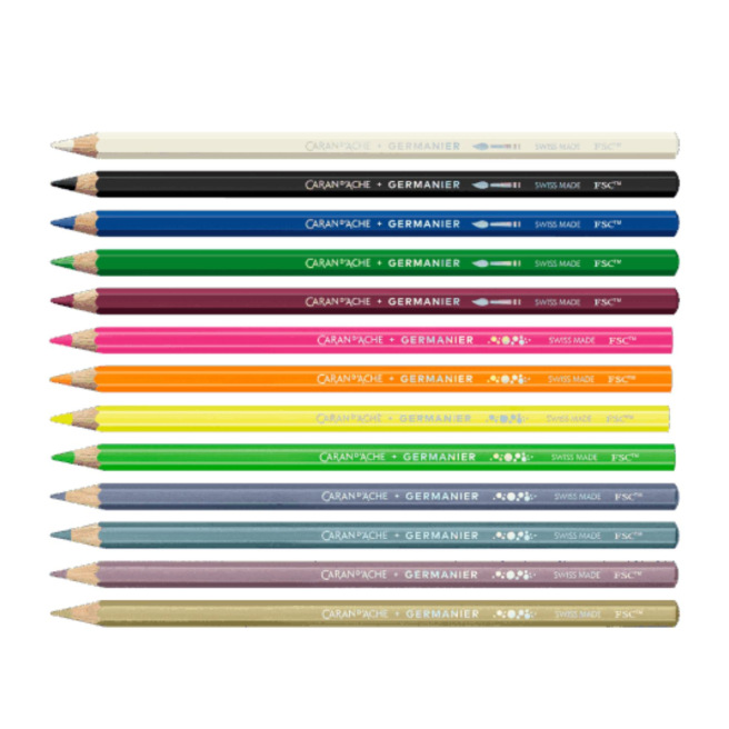 Set de crayons de couleur Caran d'Ache édition spéciale GERMANIER