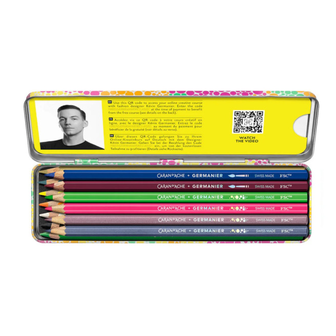 Set de crayons de couleur Caran d'Ache édition spéciale GERMANIER