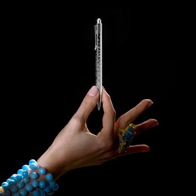 Balpen Caran d'Ache ECRIDOR - speciale editie GERMANIER met lederen hoes