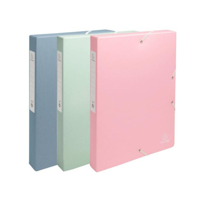 Boîte de classement Exacompta AUTENTIK en carton recyclé - dos 4 cm - A4