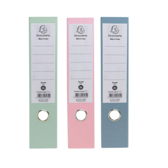 Classeur à levier Exacompta AUTENTIK en carton rigide recyclé - A4 - dos 8 cm