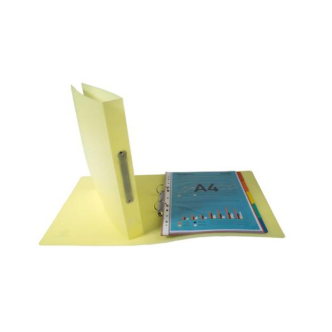 Classeur à 2 anneaux Exacompta CHROMALINE PASTEL en plastique souple - A4 - dos 4 cm