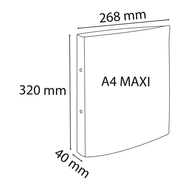 Exacompta CHROMALINE PASTEL 2-ringsmap van zacht plastic - A4 - rug 4 cm