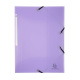 Exacompta CHROMALINE PASTEL elastomap met 3 kleppen  - A4
