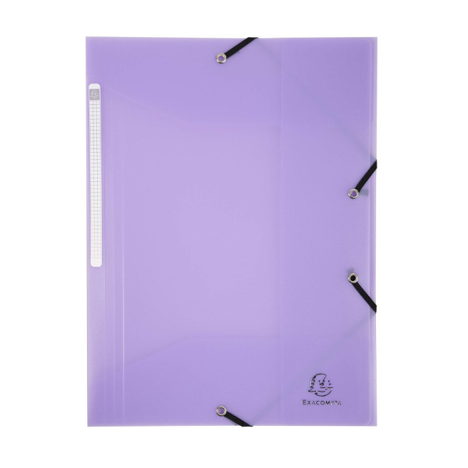 Exacompta CHROMALINE PASTEL elastomap met 3 kleppen  - A4