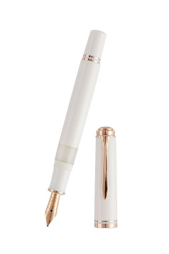 Pelikan SOUVERAN 600 WIT & ROSEGOUD pen - speciale editie