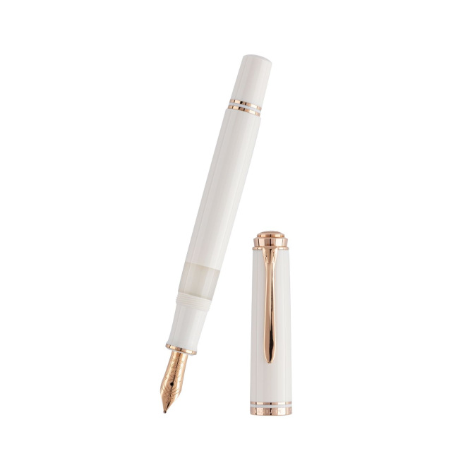 Stylo Pelikan SOUVERAN 600 WHITE & ROSE GOLD - édition spéciale