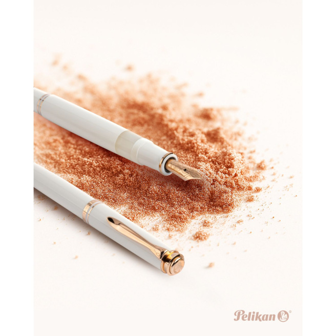 Pelikan SOUVERAN 600 WIT & ROSEGOUD pen - speciale editie