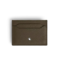 Porte-cartes Montblanc en cuir GRAIN - 5 cartes - khaki