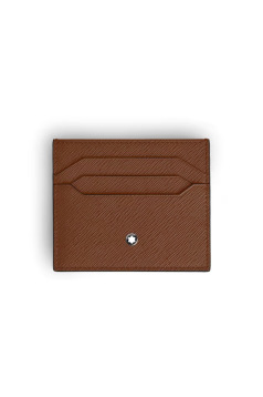 Montblanc SARTORIAL lederen kaarthouder - 6 kaarten - fauve
