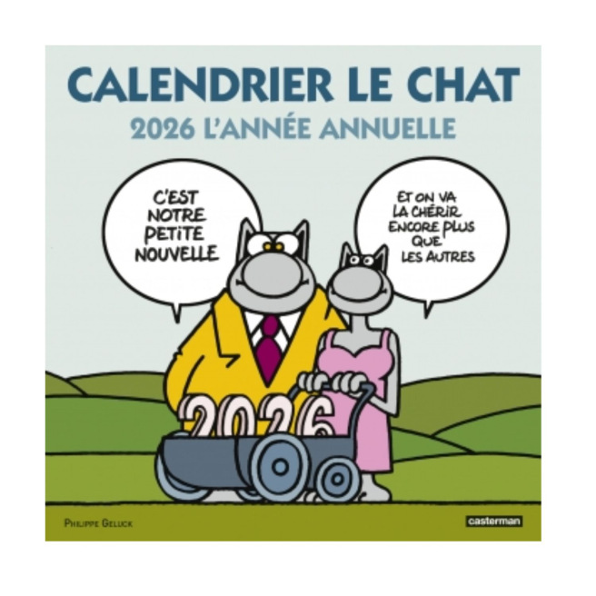 Calendrier mural mensuel LE CHAT - 29 x 29 cm