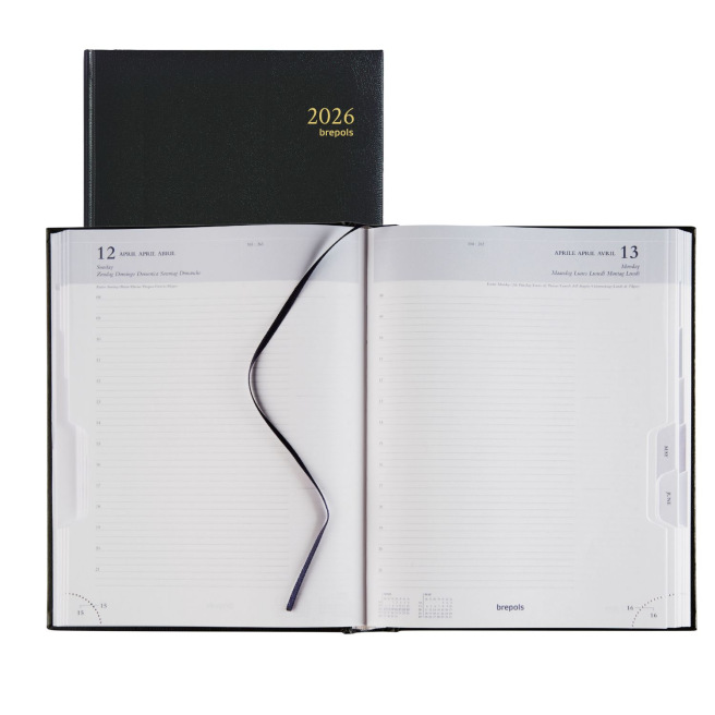 Agenda Brepols AMBASSADOR - 17 x 22 cm - 1 jour par page