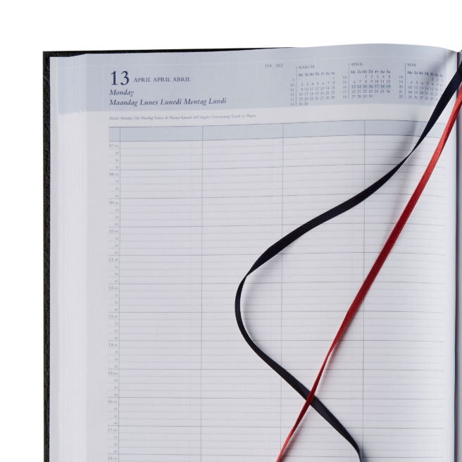 Agenda Brepols BREMAX 2 - 21 x 29 cm - 1 dag over 2 pagina's Agenda Brepols BREMAX 2 - 21 x 29 cm - 1 dag over 2 pagina's