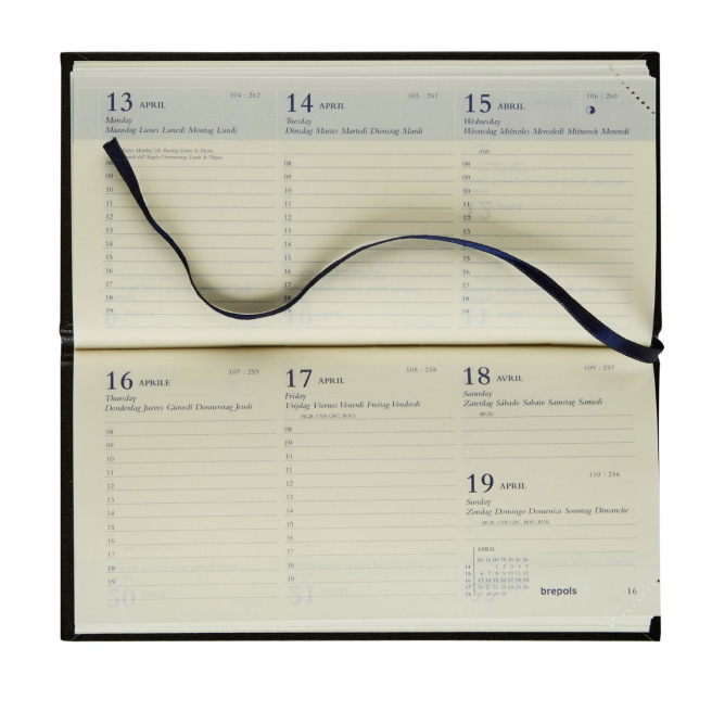 Agenda Brepols BREPRINT - 8,1 x 16,6 cm - 1 semaine sur 2 pages Agenda Brepols BREPRINT - 8,1 x 16,6 cm - 1 semaine sur 2 pages