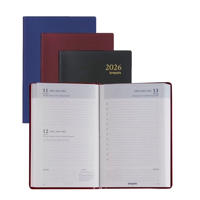 Agenda Brepols TRADE - 7,7 x 12 cm - 1 jour par page