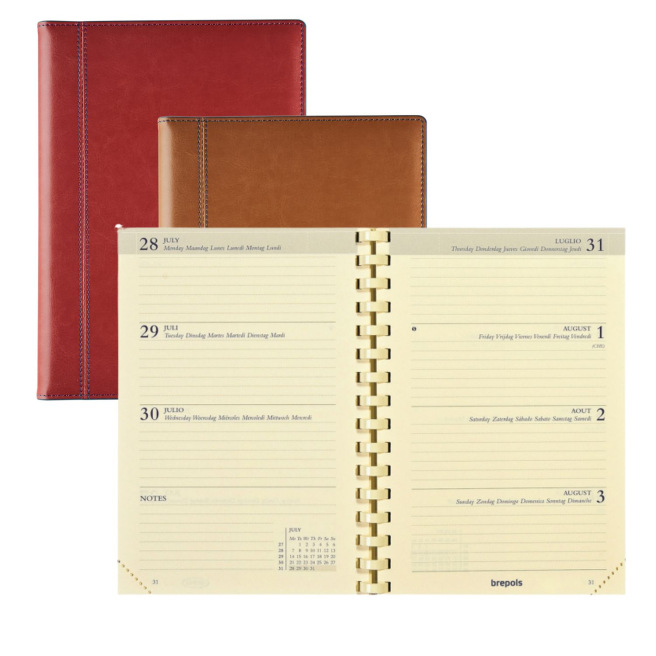 Agenda Brepols DELTA - 8,1 x 12 cm - 1 semaine sur 2 pages