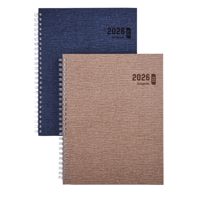 Agenda Brepols ECOTIMING - 17 X 22 cm - 1 week op 2 pagina's - gerecycled papier