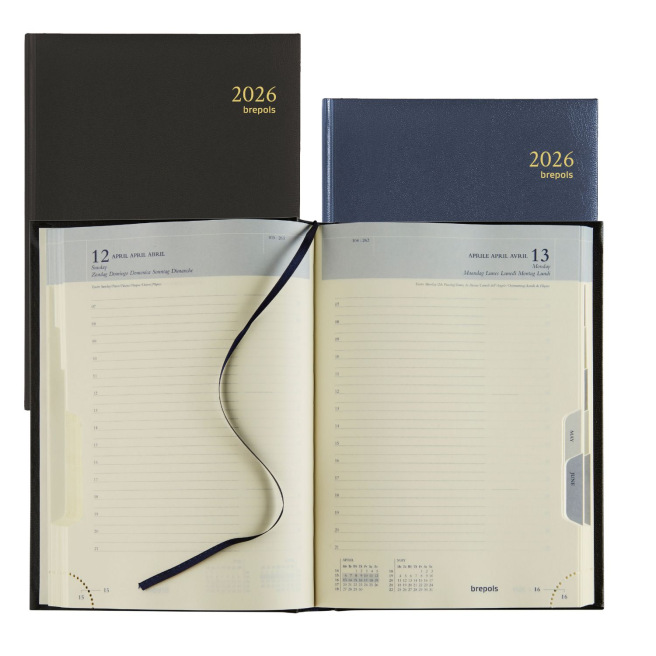 Agenda Brepols EURO - 14,8 x 21 cm - 1 jour par page