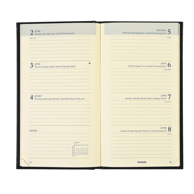 Brepols INTERPLAN Agenda - 9 x 16 cm - 1 week over 2 pagina's Brepols INTERPLAN Agenda - 9 x 16 cm - 1 week over 2 pagina's