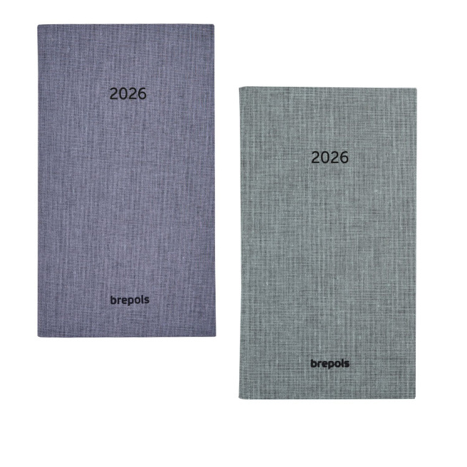 Agenda Brepols NOTAVISION - 9 x 16 cm - 1 semaine sur 2 pages + notes - couverture Dubletta Agenda Brepols NOTAVISION - 9 x 16 cm - 1 semaine sur 2 pages + notes - couverture Dubletta