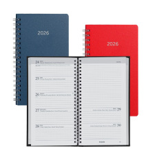 Brepols NOTAVISION Agenda - 9 x 16 cm - 1 week op 2 pagina's + notities - Dubletta kaft