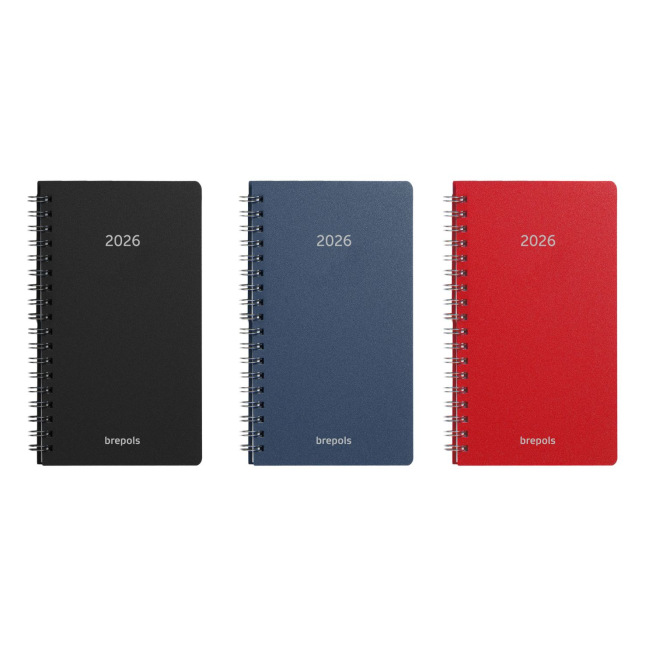 Agenda Brepols NOTAVISION - 9 x 16 cm - 1 semaine sur 2 pages + notes - couverture Dubletta Agenda Brepols NOTAVISION - 9 x 16 cm - 1 semaine sur 2 pages + notes - couverture Dubletta
