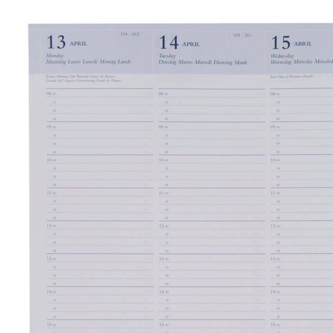 Brepols OMEGA Agenda - 21 x 29 cm - 1 week over 2 pagina's Brepols OMEGA Agenda - 21 x 29 cm - 1 week over 2 pagina's