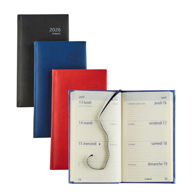 Brepols OPTIVISION ZAKAGENDA FR - 9 x 16 cm - 1 week op 2 pagina's