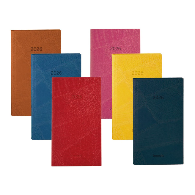 Agenda Brepols OPTIVISION POCHE FR - 9 x 16 cm - 1 semaine sur 2 pages