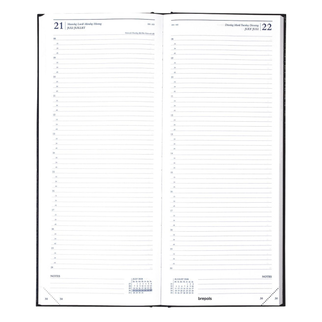 Agenda Brepols SATURNUS 111 - 12,8 x 33 cm - 1 jour par page Agenda Brepols SATURNUS 111 - 12,8 x 33 cm - 1 jour par page
