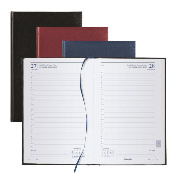Agenda Brepols SATURNUS 216 - 13,3  x 20,8 cm - 1 jour par page