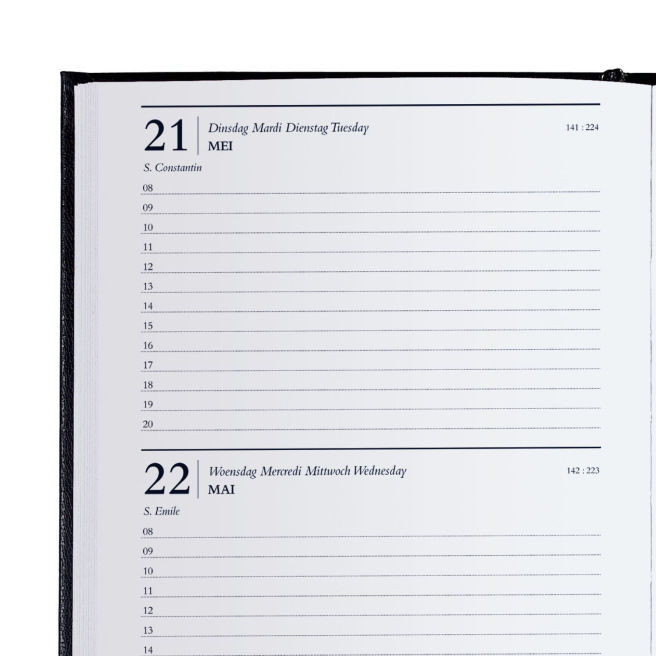 Agenda Brepols SATURNUS 221 - 13,3  x 20,8 cm - 2 jours par page Agenda Brepols SATURNUS 221 - 13,3  x 20,8 cm - 2 jours par page
