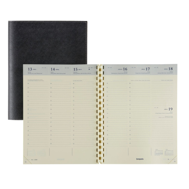 Brepols TIMING Agenda - 17 x 22 cm - 1 week op 2 pagina's