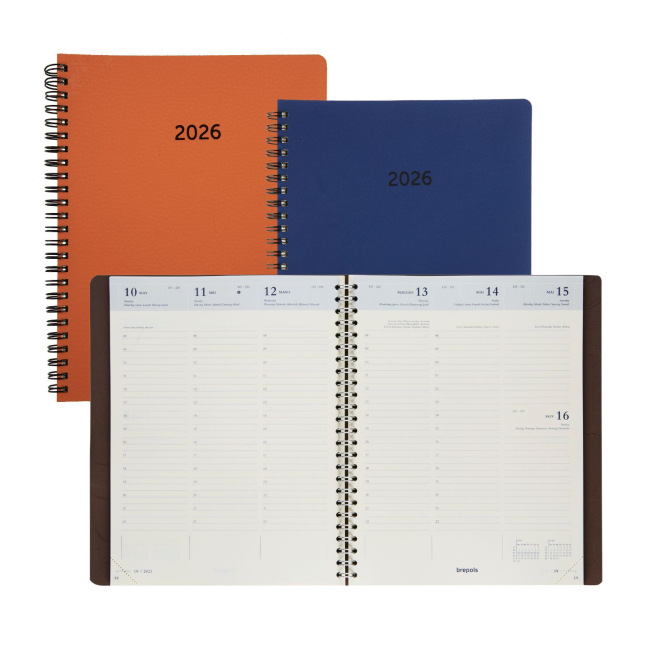 Agenda Brepols TIMING - 17 x 22 cm - 1 semaine sur 2 pages