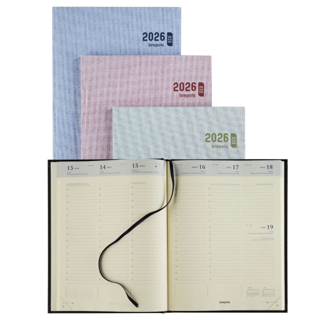 Agenda Brepols TIMING - 17 x 22 cm - 1 semaine sur 2 pages