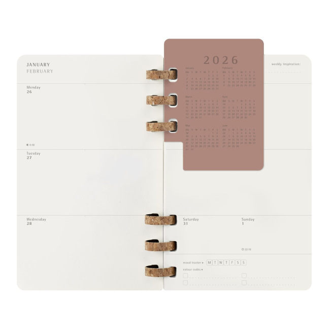 Agenda Moleskine WEKELIJKSE & MAANDELIJKSE LEVENPLANNER - XL 19 x 25 cm - 1 week op 2 pagina's