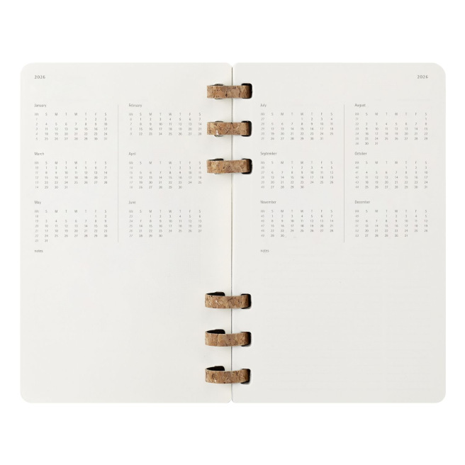 Agenda Moleskine WEKELIJKSE & MAANDELIJKSE LEVENPLANNER - XL 19 x 25 cm - 1 week op 2 pagina's