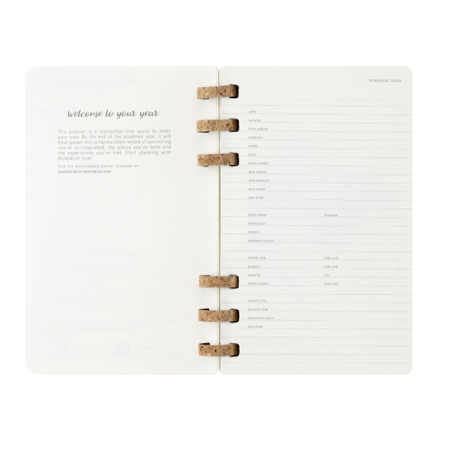 Agenda Moleskine WEKELIJKSE & MAANDELIJKSE LEVENPLANNER - XL 19 x 25 cm - 1 week op 2 pagina's
