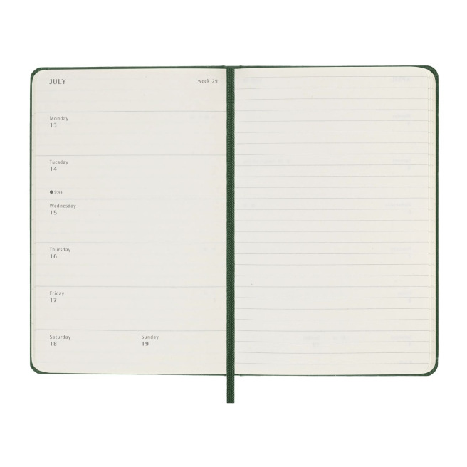 Moleskine Agenda - Pocket 9 x 14 cm - 1 week op 2 pagina's met notities Moleskine Agenda - Pocket 9 x 14 cm - 1 week op 2 pagina's met notities