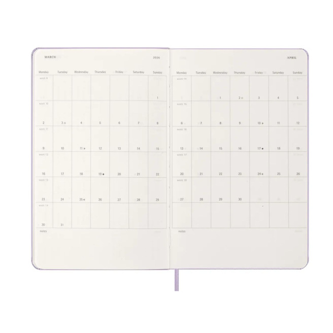 Agenda Moleskine - Large 13 x 21 cm - 1 jour par page