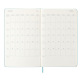 Agenda Moleskine - Large 13 x 21 cm - 1 semaine sur 2 pages avec notes