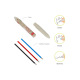 Set de 4 rollers effaçables LEGAMI