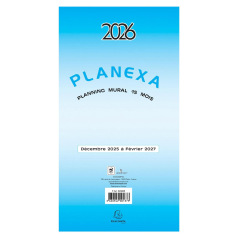 Planning mural dépliant Exacompta PLANEXA - 90 x 33 cm - 15 mois Planning mural dépliant Exacompta PLANEXA - 90 x 33 cm - 15 mois