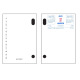 Calendrier bloc mémo Exacompta - 8,2 x 12 cm - 1 jour par page