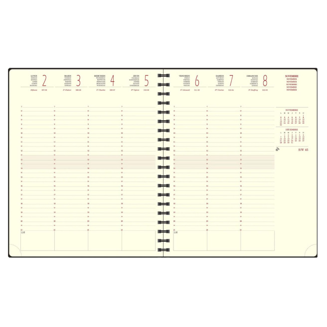 Agenda Exacompta EUROTIME 22S - 18 x 22,5 cm - 1 week op 2 pagina's Agenda Exacompta EUROTIME 22S - 18 x 22,5 cm - 1 week op 2 pagina's