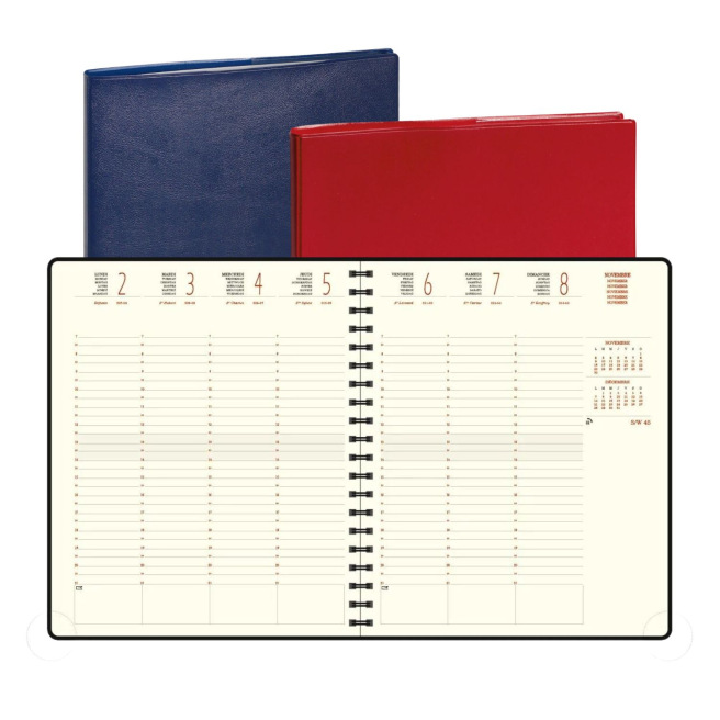 Agenda Exacompta EUROTIME 22S - 18 x 22,5 cm - 1 week op 2 pagina's