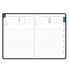 Agenda Exacompta JOURNAL 17 - 12 x 17 cm - 1 dag per pagina