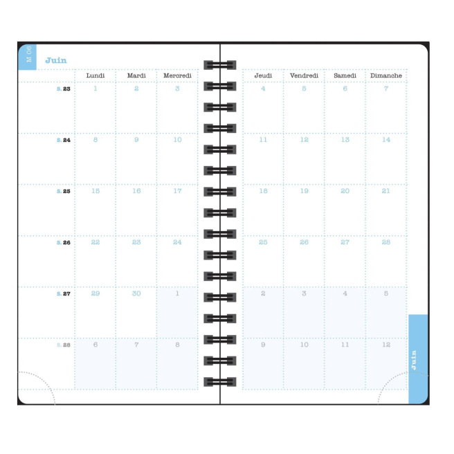 Agenda Exacompta LADY 16S - 9 x 16 cm - 1 week over 2 pagina's met notities Agenda Exacompta LADY 16S - 9 x 16 cm - 1 week over 2 pagina's met notities