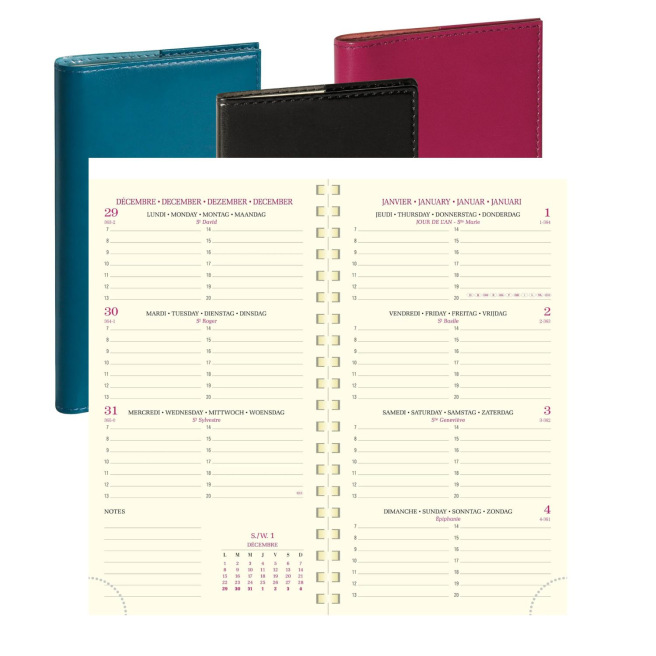 Agenda Exacompta EUROTIME 16S - 9 x 16 cm - 1 semaine sur 2 pages Agenda Exacompta EUROTIME 16S - 9 x 16 cm - 1 semaine sur 2 pages