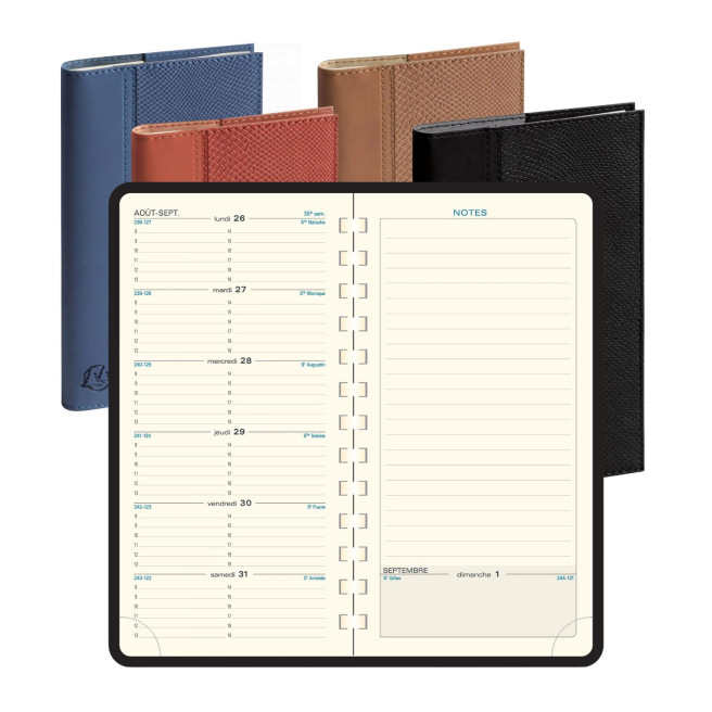 Agenda Exacompta ESPACE 17S - 9 x 17,5 cm - 1 week over 2 pagina's met notities Agenda Exacompta ESPACE 17S - 9 x 17,5 cm - 1 week over 2 pagina's met notities